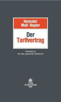 cover of the book Der Tarifvertrag: Handbuch für das gesamte Tarifrecht