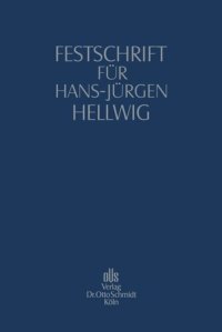 cover of the book Festschrift für Hans-Jürgen Hellwig: zum 70. Geburtstag