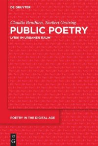 cover of the book Public Poetry: Lyrik im urbanen Raum