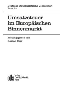 cover of the book Umsatzsteuer im Europäischen Binnenmarkt