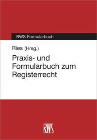 cover of the book Praxis- und Formularbuch zum Registerrecht