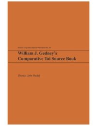 cover of the book William J. Gedney’s Comparative Tai Source Book