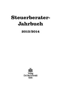 cover of the book Steuerberater-Jahrbuch: Steuerberater-Jahrbuch 2013/2014