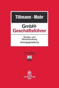 cover of the book GmbH-Geschäftsführer: Rechts- und Steuerberatung, Vertragsgestaltung.