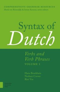 cover of the book Syntax of Dutch: Verbs and Verb Phrases. Volume 1