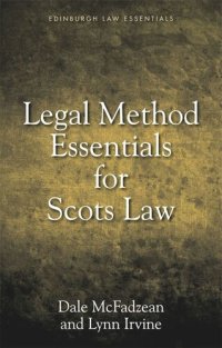 cover of the book Legal Method Essentials for Scots Law