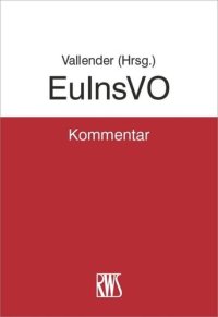 cover of the book EuInsVO: Kommentar