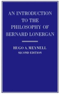 cover of the book An Introduction to the Philosophy of Bernard Lonergan