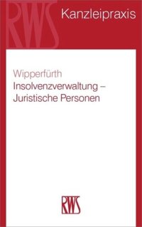 cover of the book Insolvenzverwaltung – Juristische Personen