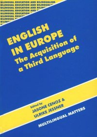 cover of the book English in Europe: The Acquisition of a Third Language