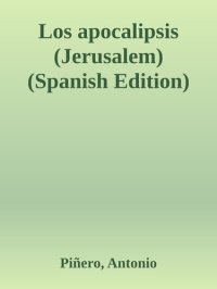 cover of the book Los apocalipsis (Jerusalem) (Spanish Edition)