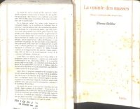 cover of the book La crainte des masses