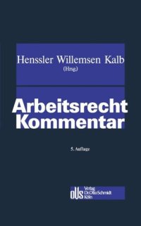 cover of the book Arbeitsrecht Kommentar