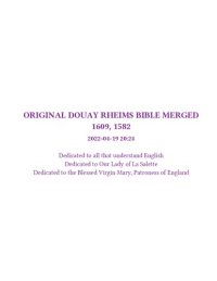 cover of the book Original Douay Rheims