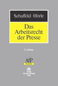 cover of the book Das Arbeitsrecht der Presse