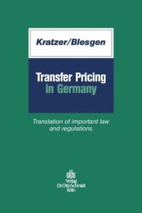 cover of the book Transfer Pricing in Germany: Translation of important law and regulations