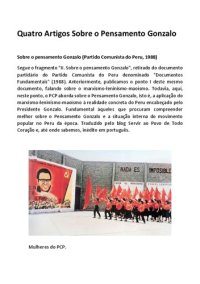 cover of the book Quatro artigos sobre o Pensamento Gonzalo