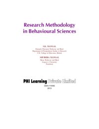 cover of the book RESEARCH METHODOLOGY IN BEHAVIOURAL SCIENCES