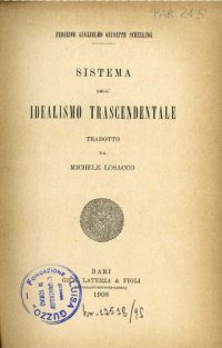 cover of the book Sistema dell'idealismo trascendentale