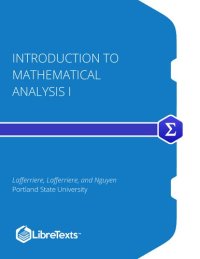 cover of the book Introduction to Mathematical Analysis I