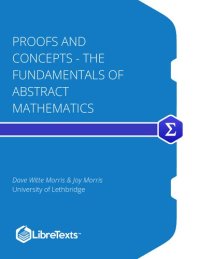 cover of the book Proofs and Concepts - The Fundamentals of Abstract Mathematics