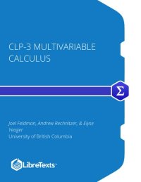 cover of the book CLP-3 Multivariable Calculus