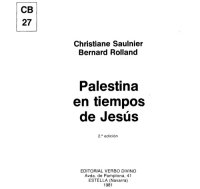 cover of the book Palestina en Tiempos de Jesus