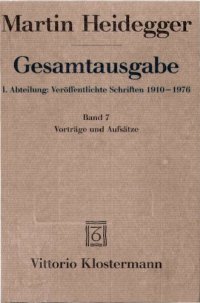 cover of the book Vorträge und Aufsätze (1936-1953)