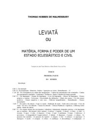 cover of the book O Leviata ou Materia, Forma e Poder de um Estado Eclesiastico e Civil