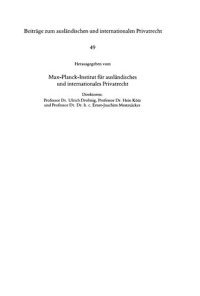 cover of the book Internationales Versicherungsvertragsrecht. Das Versicherungsverhältnis im internationalen Vertragsrecht - Zugleich ein Beitrag zum Schutz des schwächeren Vertragspartners im IPR und zur Dienstleistungsfreiheit in der Europäischen Gemeinschaft.