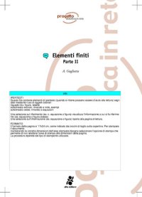 cover of the book Elementi finiti