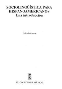 cover of the book Sociolingüística para hispanoamericanos: una introducción