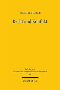 cover of the book Recht und Konflikt: Eine soziologische Untersuchung privatrechtlicher Konflikte in Mexiko