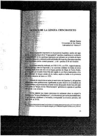 cover of the book Acerca de la lengua Chinchaysuyo (Quechua)