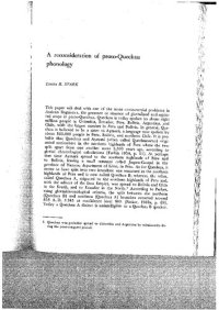 cover of the book A reconsideration of Proto-Quechua [1970]