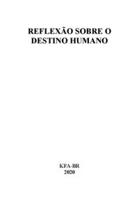 cover of the book Reflexão sobre o destino humano