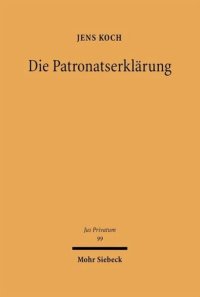 cover of the book Die Patronatserklärung