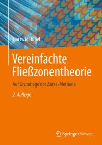 cover of the book Vereinfachte Fließzonentheorie: Auf Grundlage der Zarka-Methode