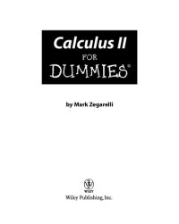 cover of the book Calculus II For Dummies