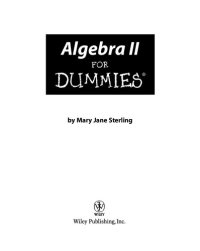 cover of the book Algebra II For Dummies