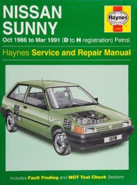 cover of the book Haynes Nissan Sunny 1986-91 Service and Repair Manual