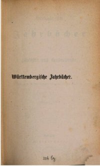 cover of the book Württembergische Jahrbücher für Statistik und Landeskunde