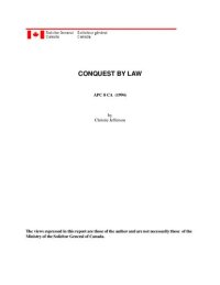 cover of the book Conquest By Law