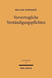 cover of the book Vorvertragliche Verständigungspflichten