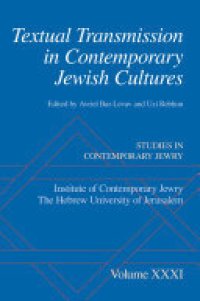 cover of the book Textual Transmission in Contemporary Jewish Cultures