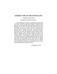 cover of the book CODE OF CONDUCT FOR JUSTICES OF THE SUPREME COURT OF THE UNITED STATES