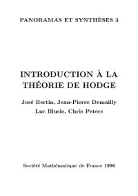 cover of the book Introduction a la theorie de Hodge