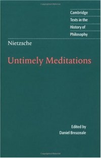 cover of the book Untimely Meditations