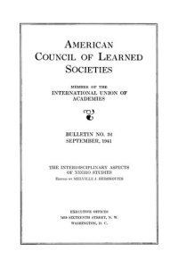 cover of the book Interdisciplinary aspects of Negro studies: proceedings of a Conference on Negro studies, held at Howard University, Washington, D.C., Mar. 29-30, 1940