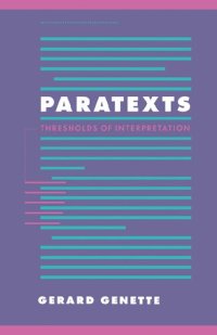 cover of the book Paratexts: Thresholds of Interpretation